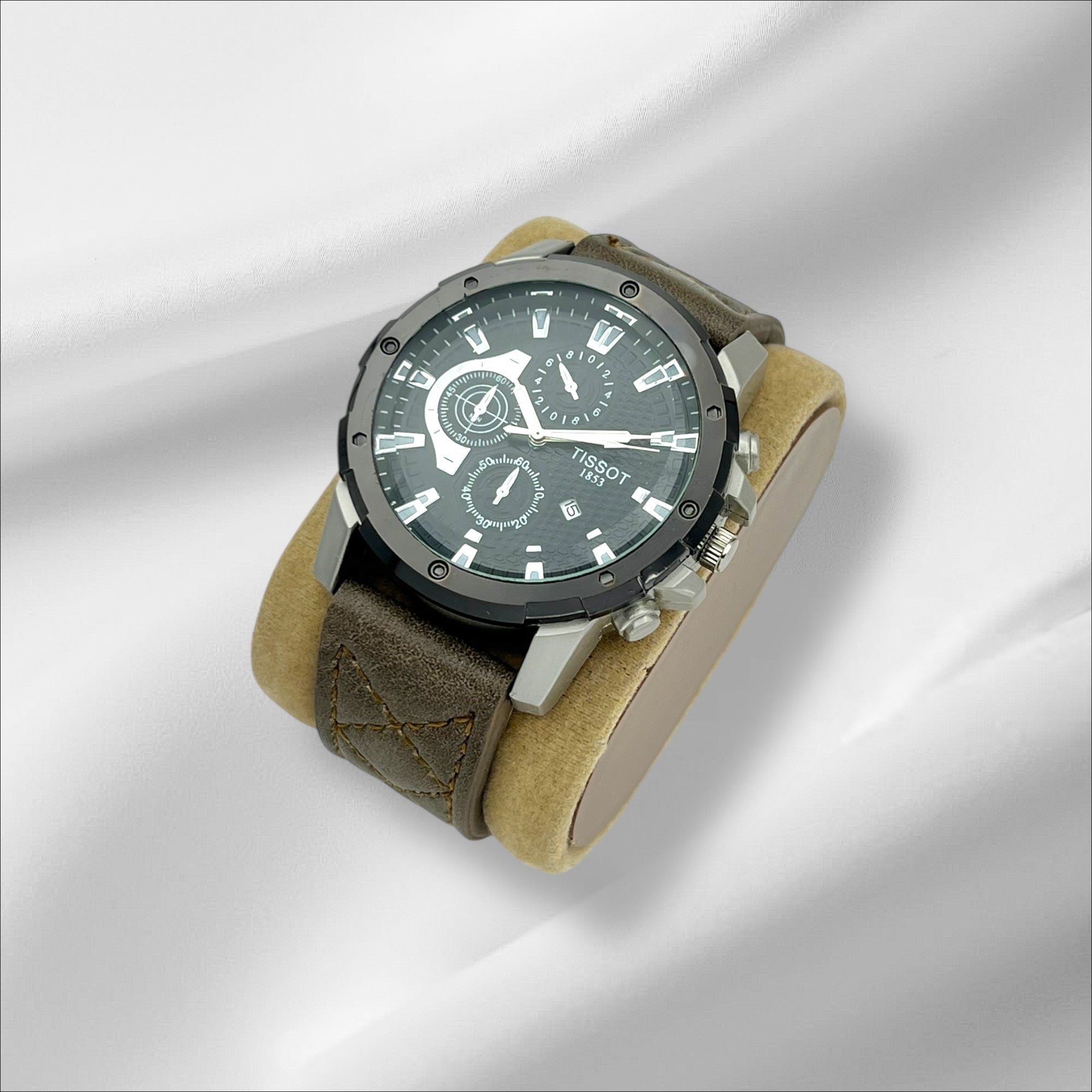 TISOT 1853 Leather Strap Olive